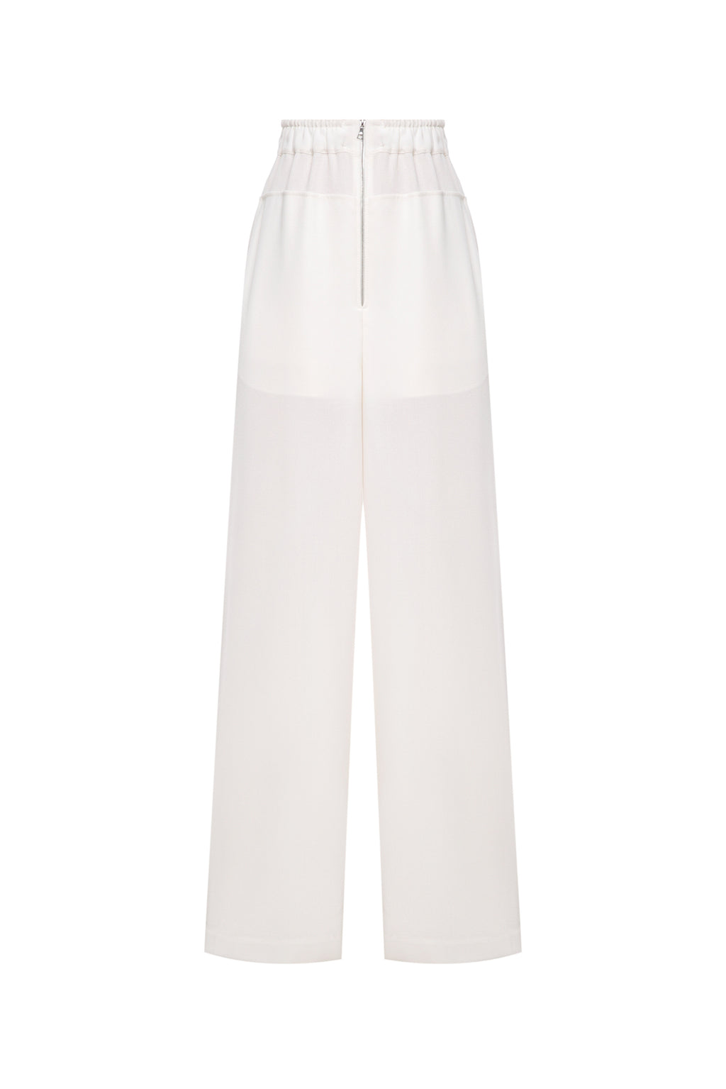 Loose fit pants with zip