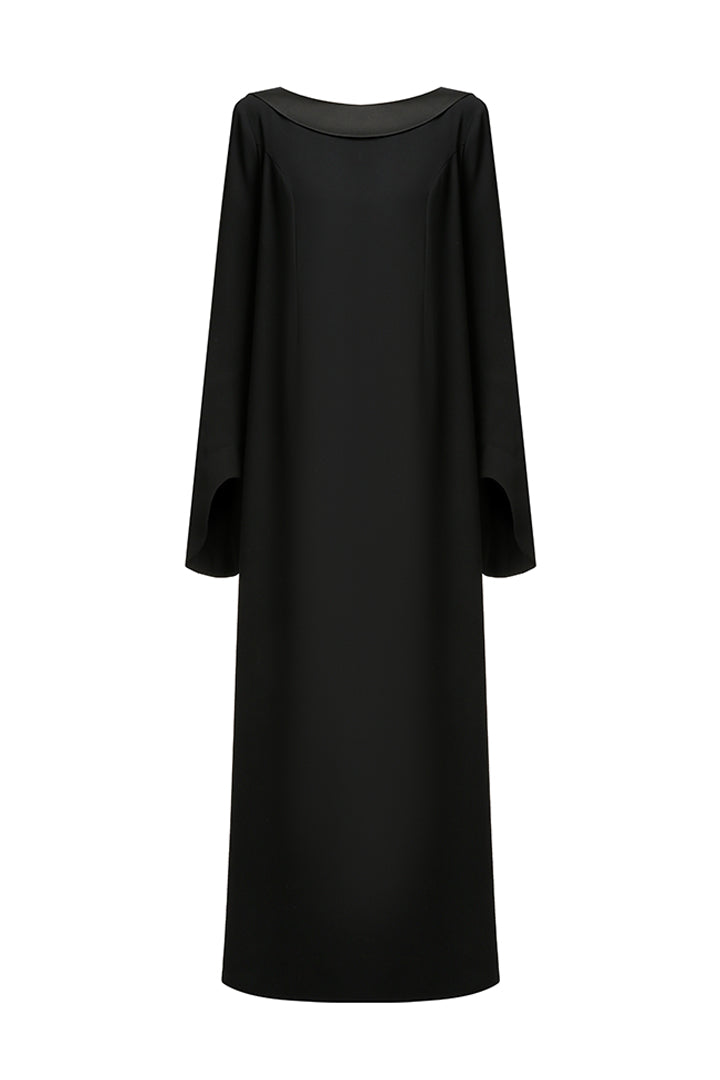 Silk Maxi Open Back Dress