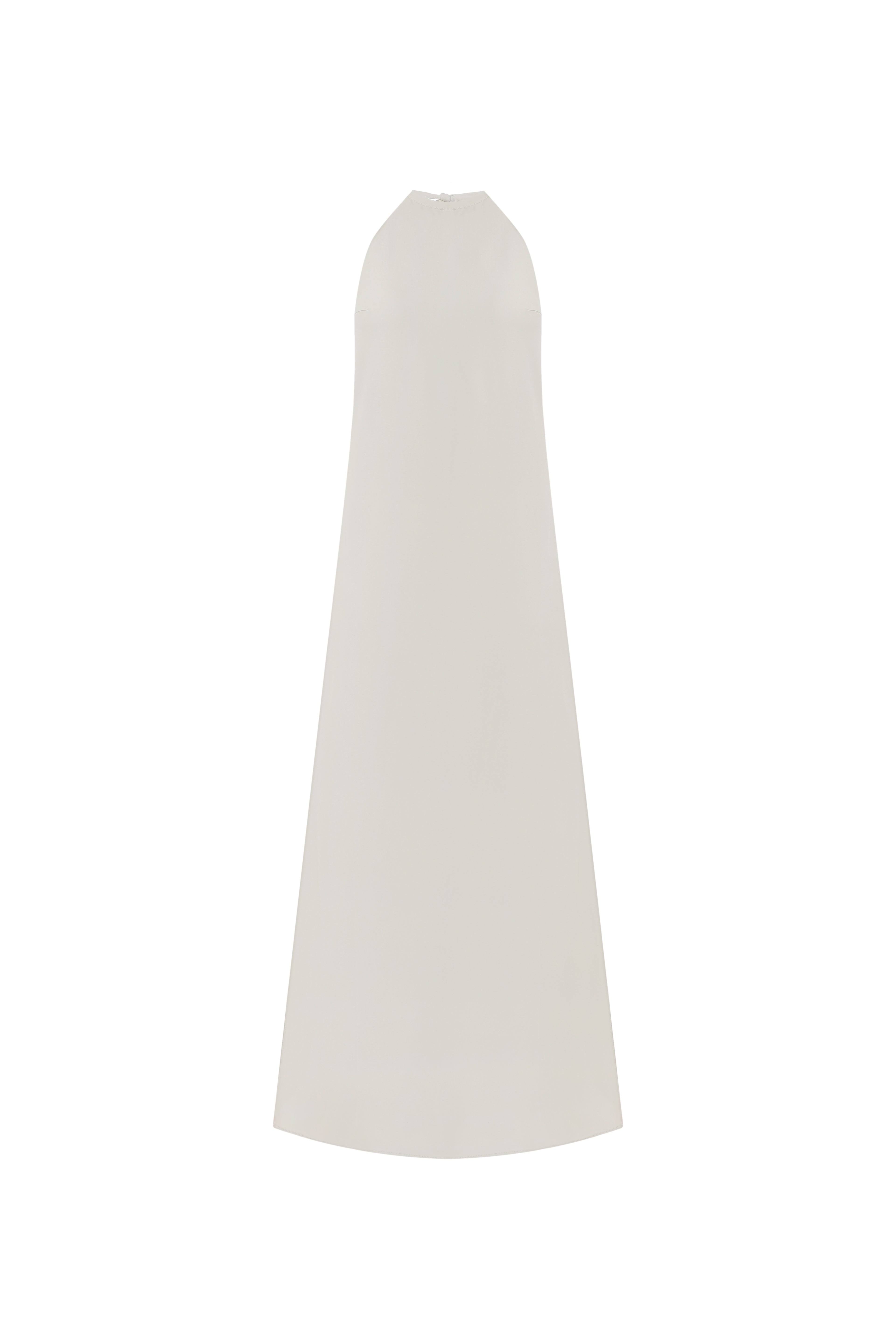 Grey open back dress