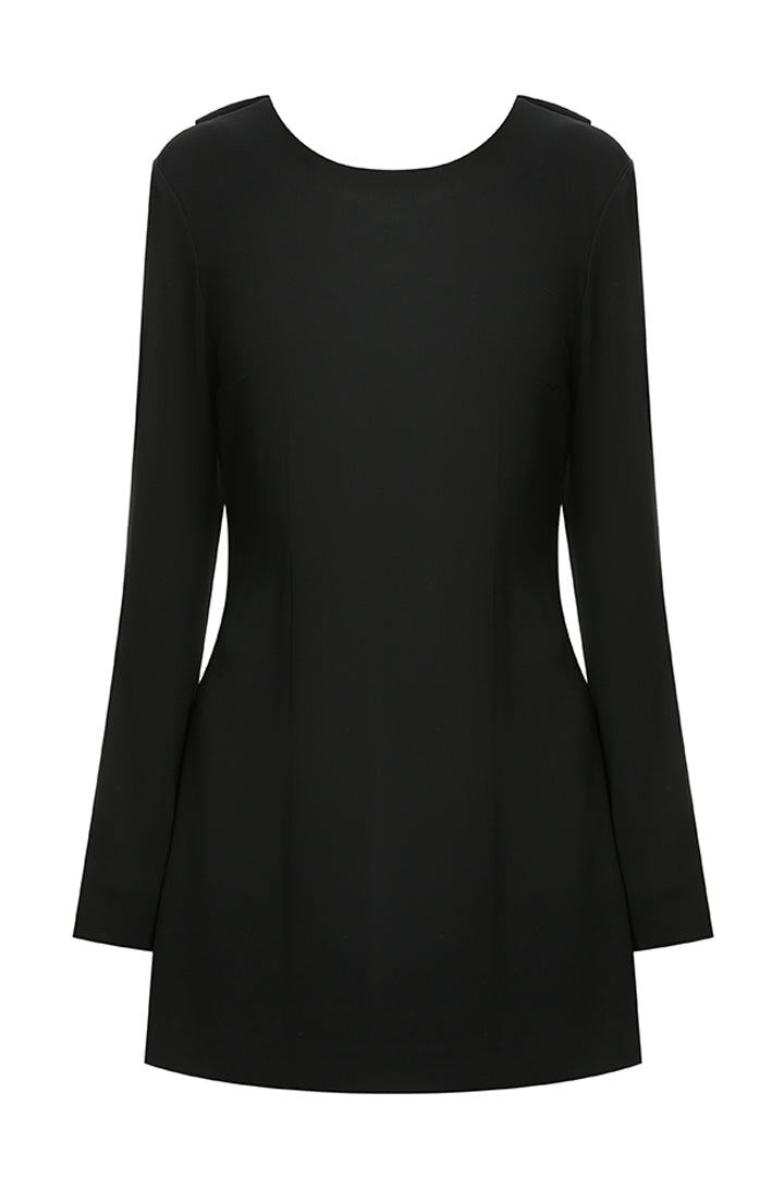 Silk Open Back Dress