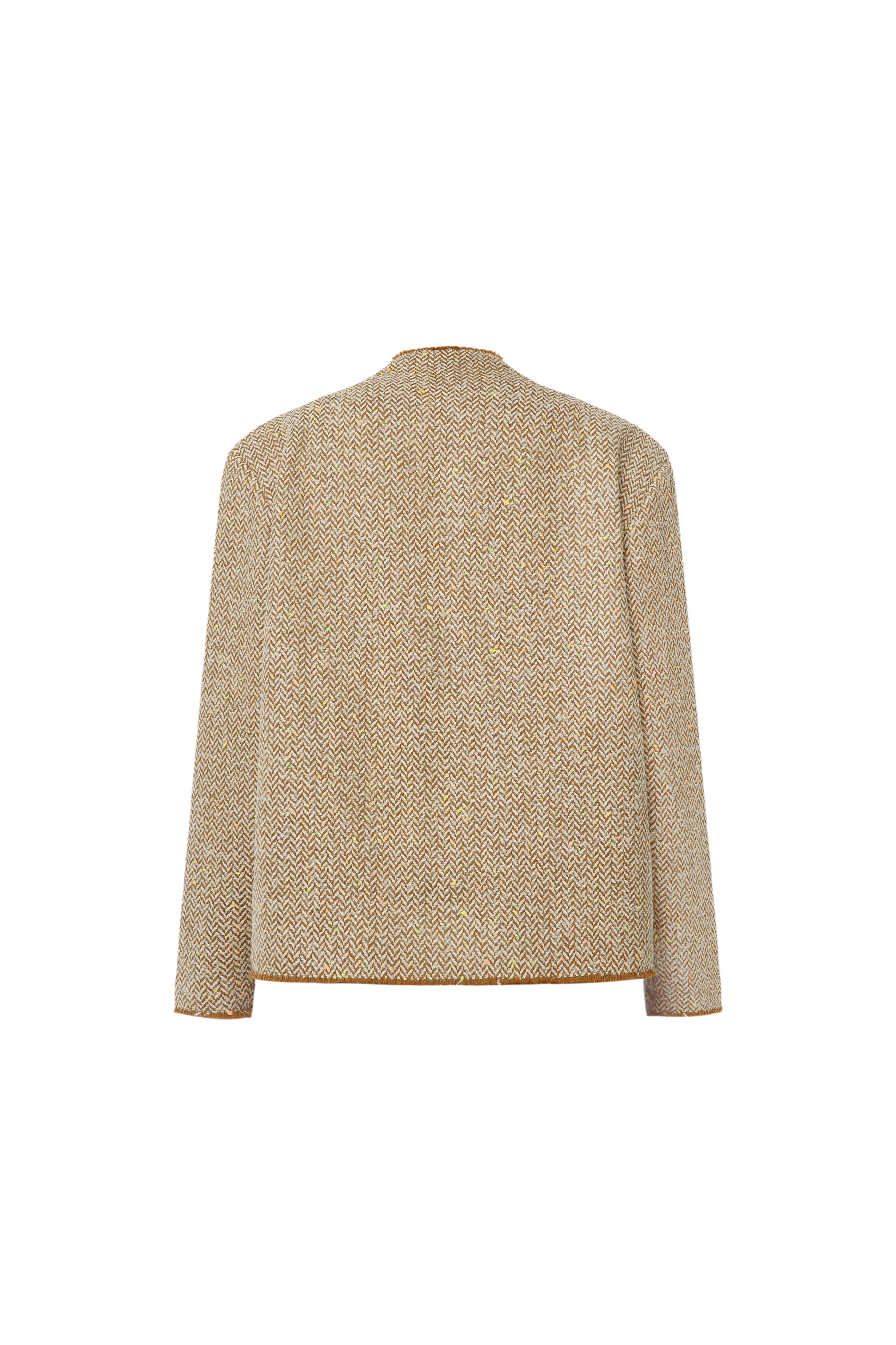 Cotton open cut jacket