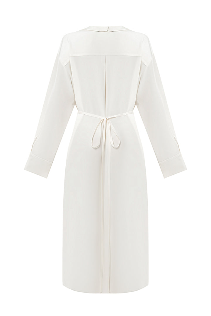 Maxi Dress with Silk Embroidery