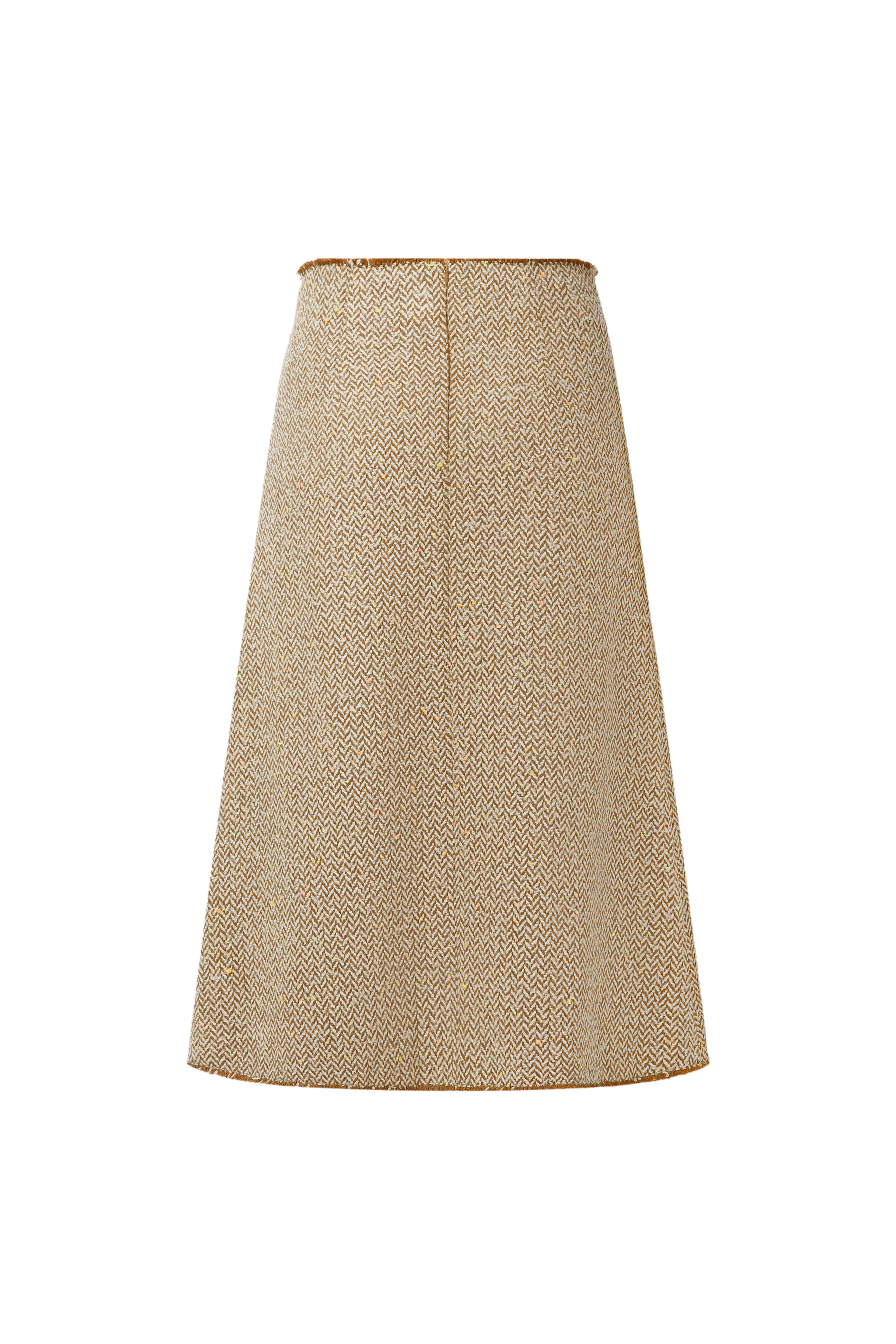 Open cut midi skirt
