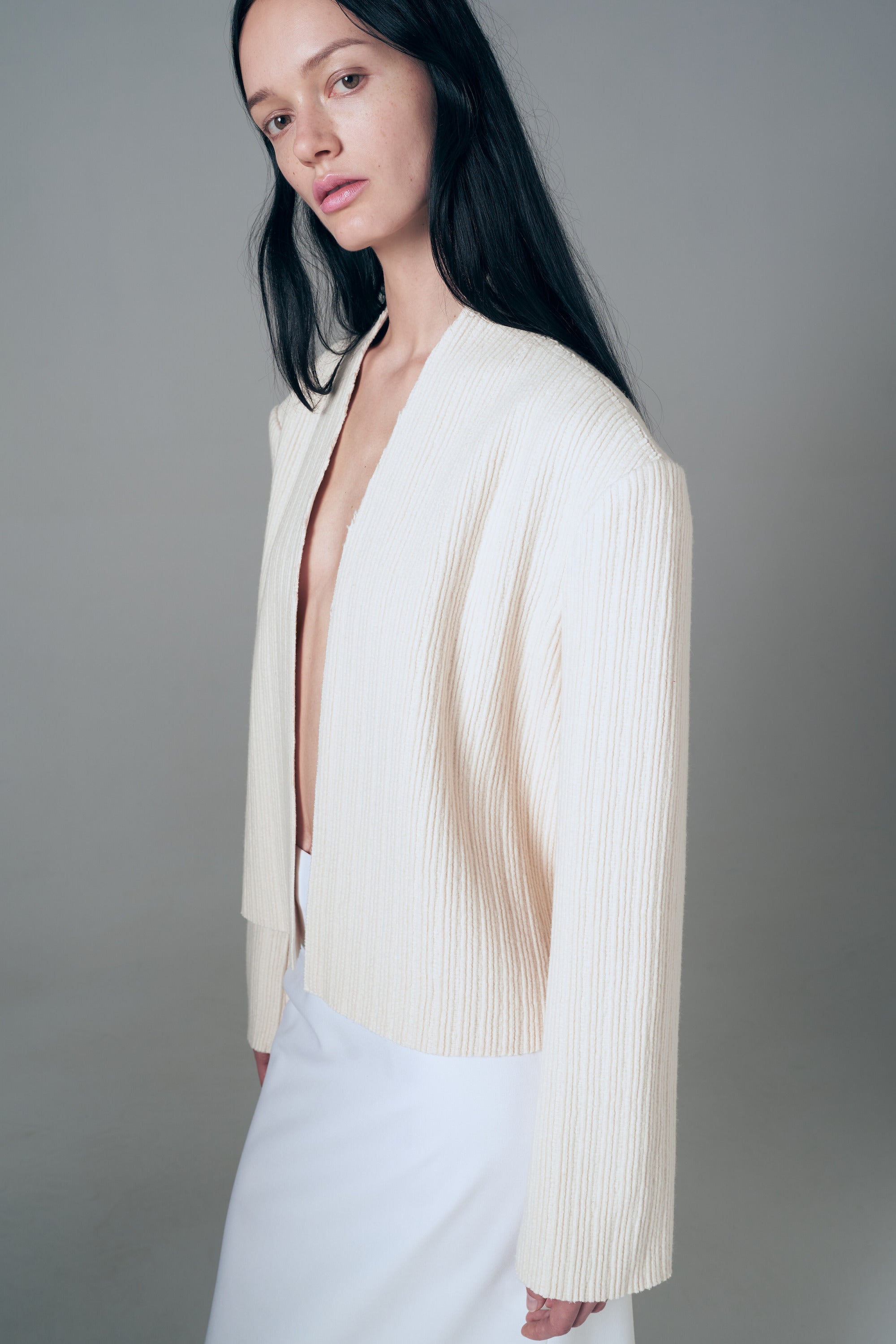 Wool embossed jacket