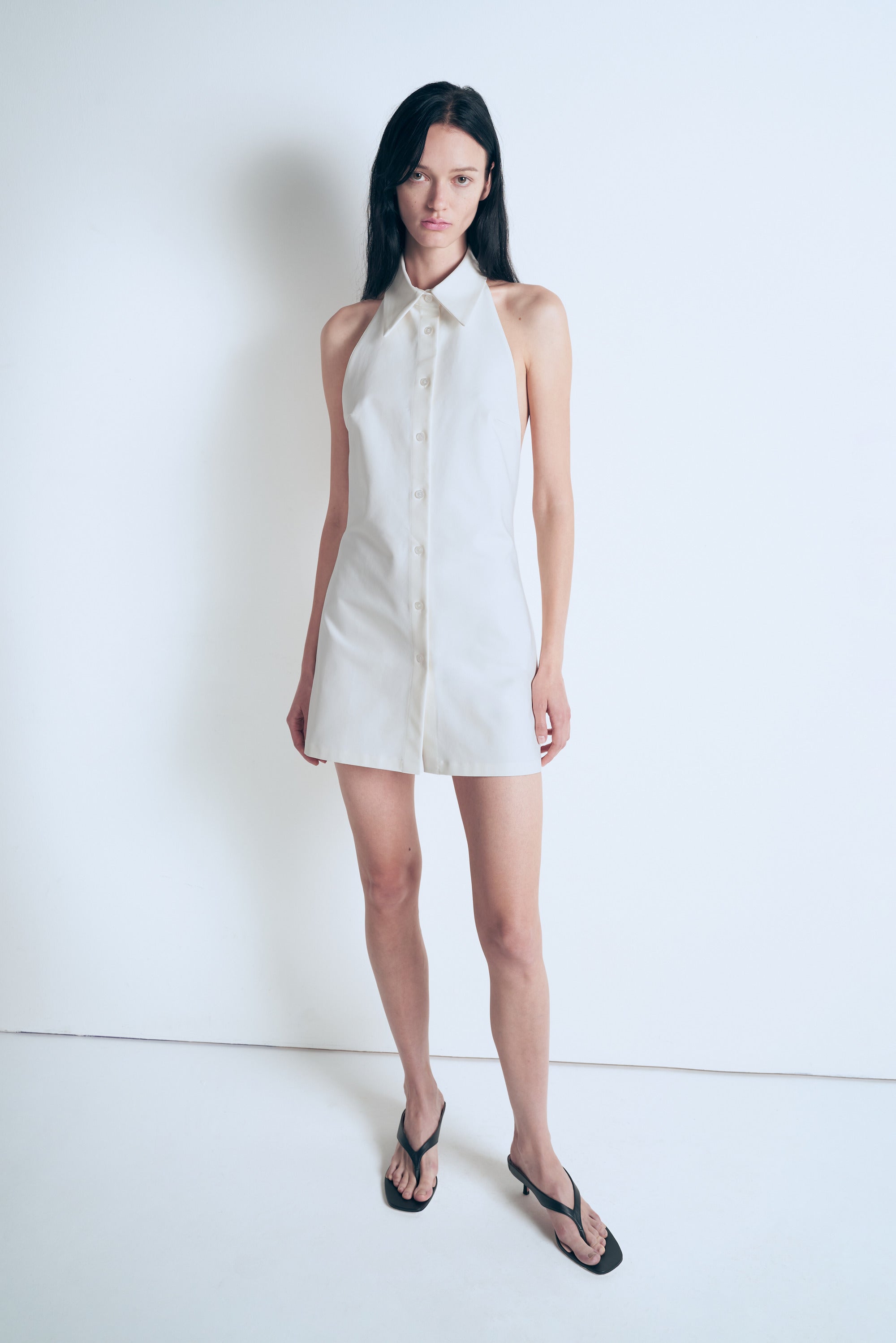 Mini shirt dress
