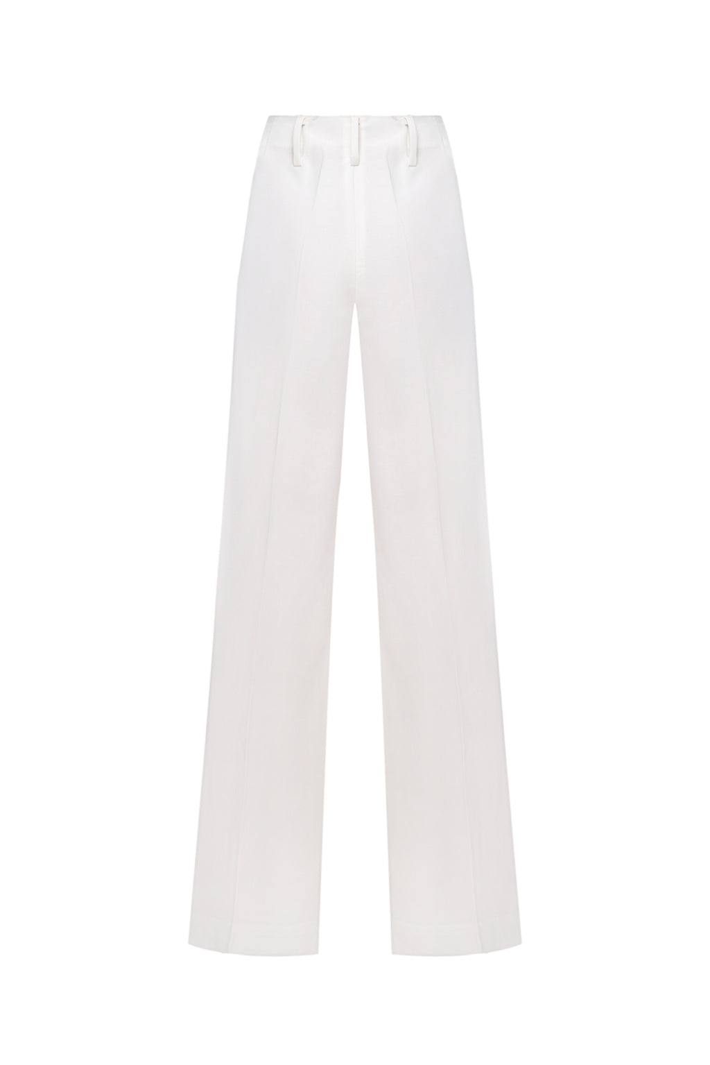 White trousers with black piping
