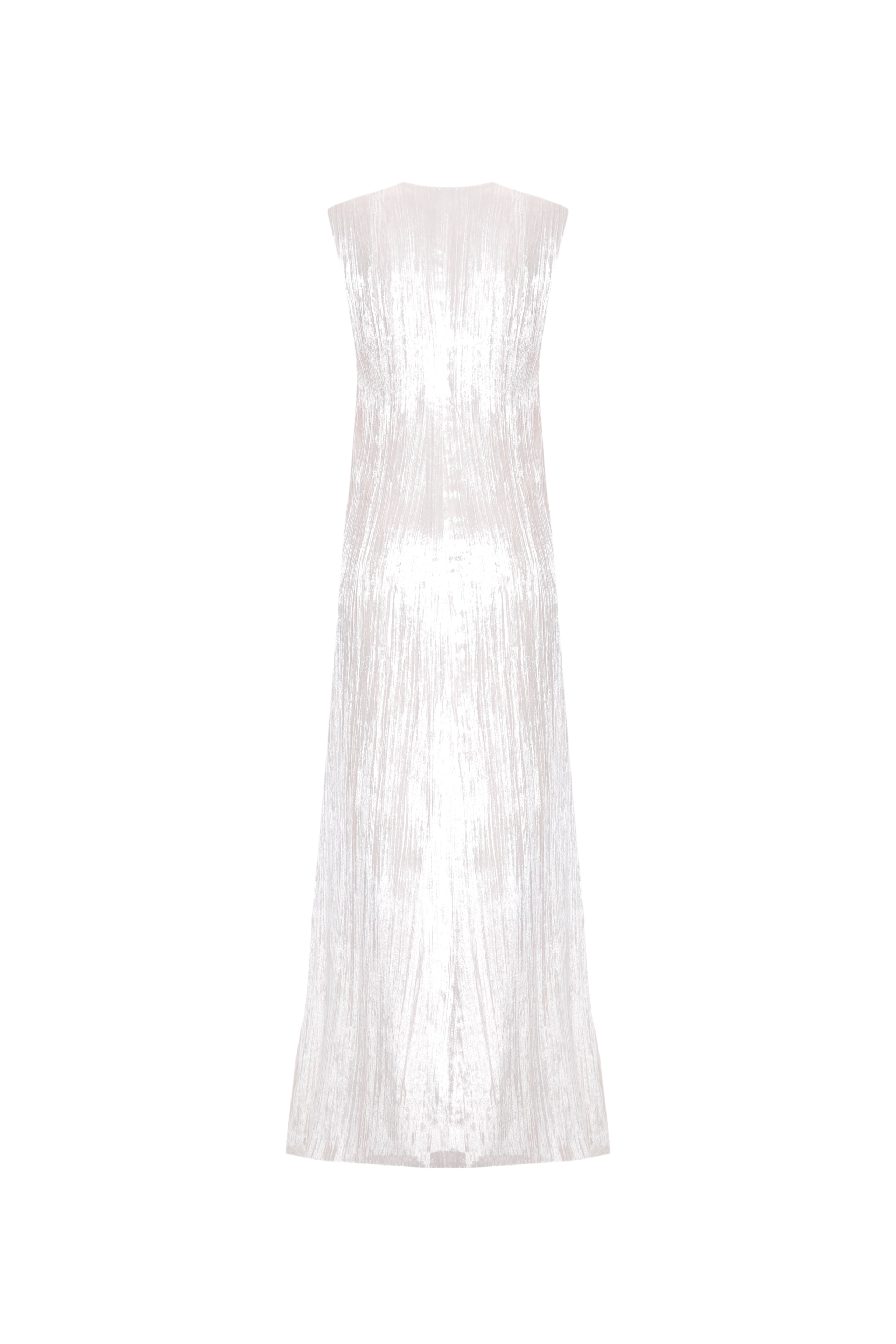 Velvet dress with cented zipper