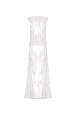 Velvet dress with cented zipper