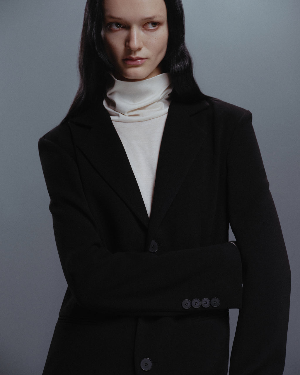 Turtleneck Long Sleeve White