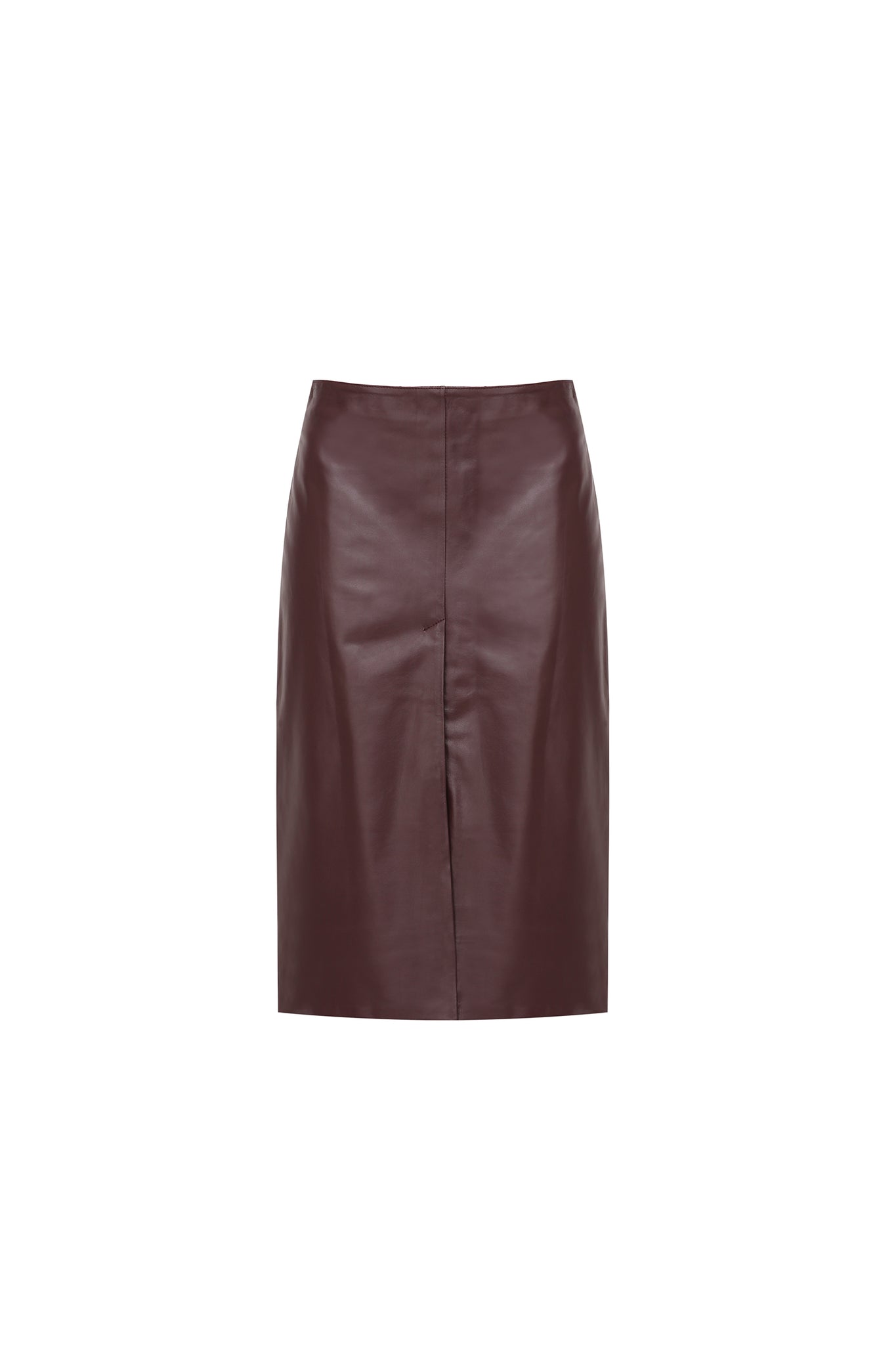 Leather Skirt With Slit