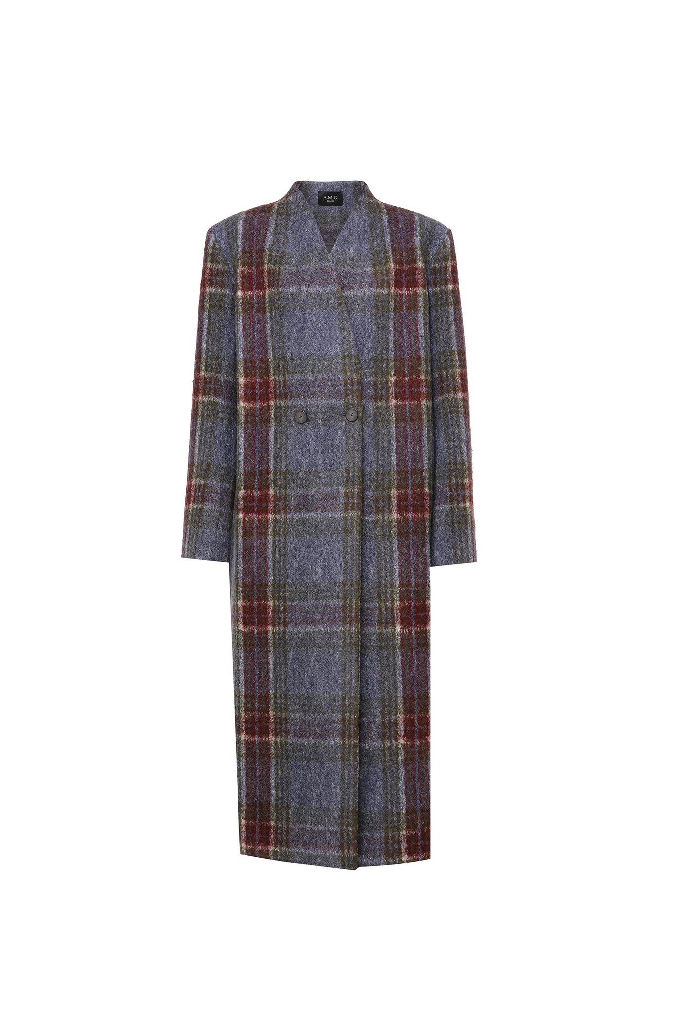 Wool Checked Coat