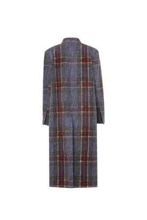 Wool Checked Coat