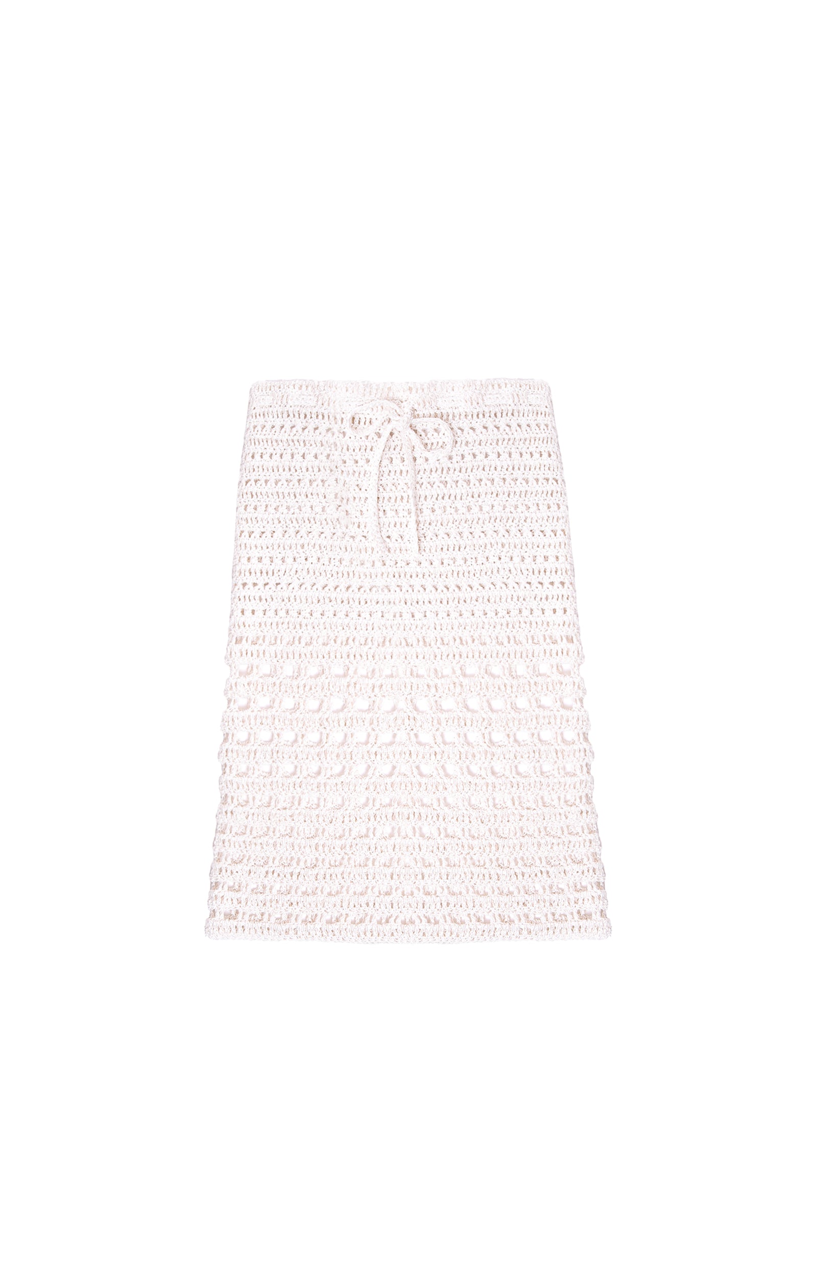 White knitted skirt