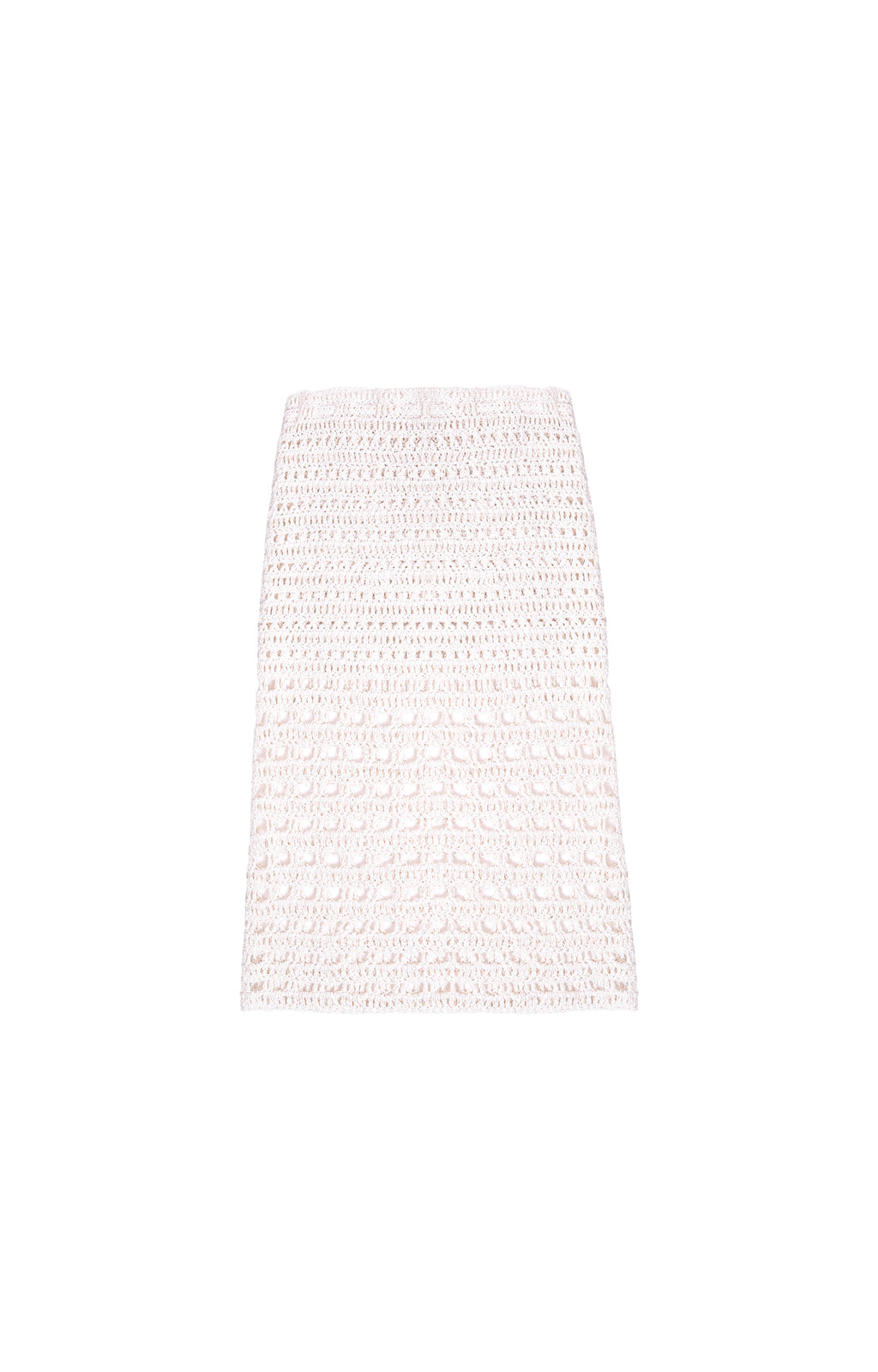 White knitted skirt