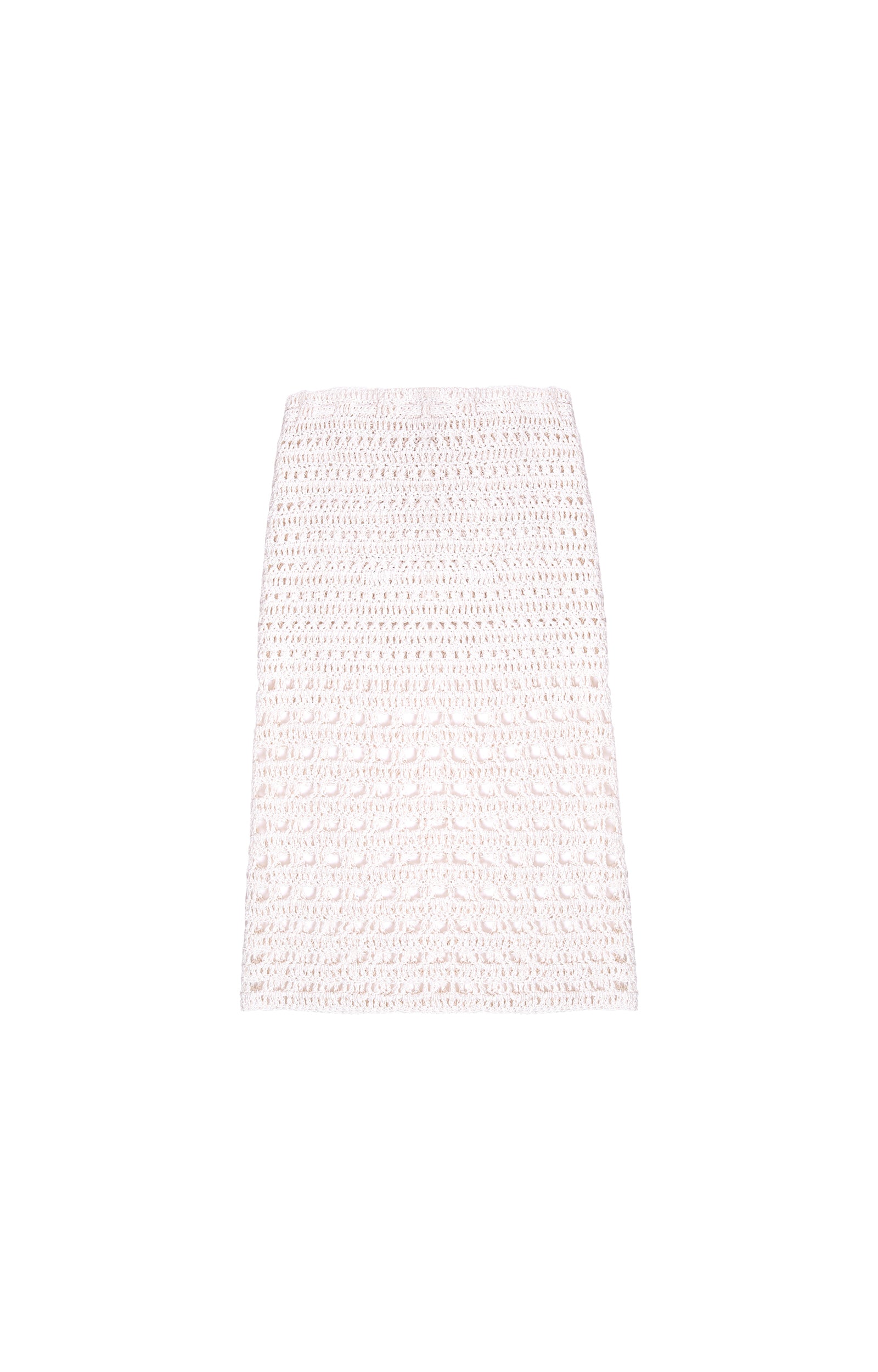 White knitted skirt