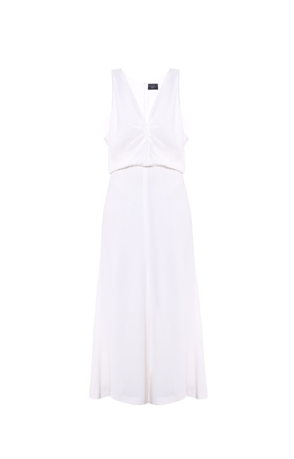 White midi dress