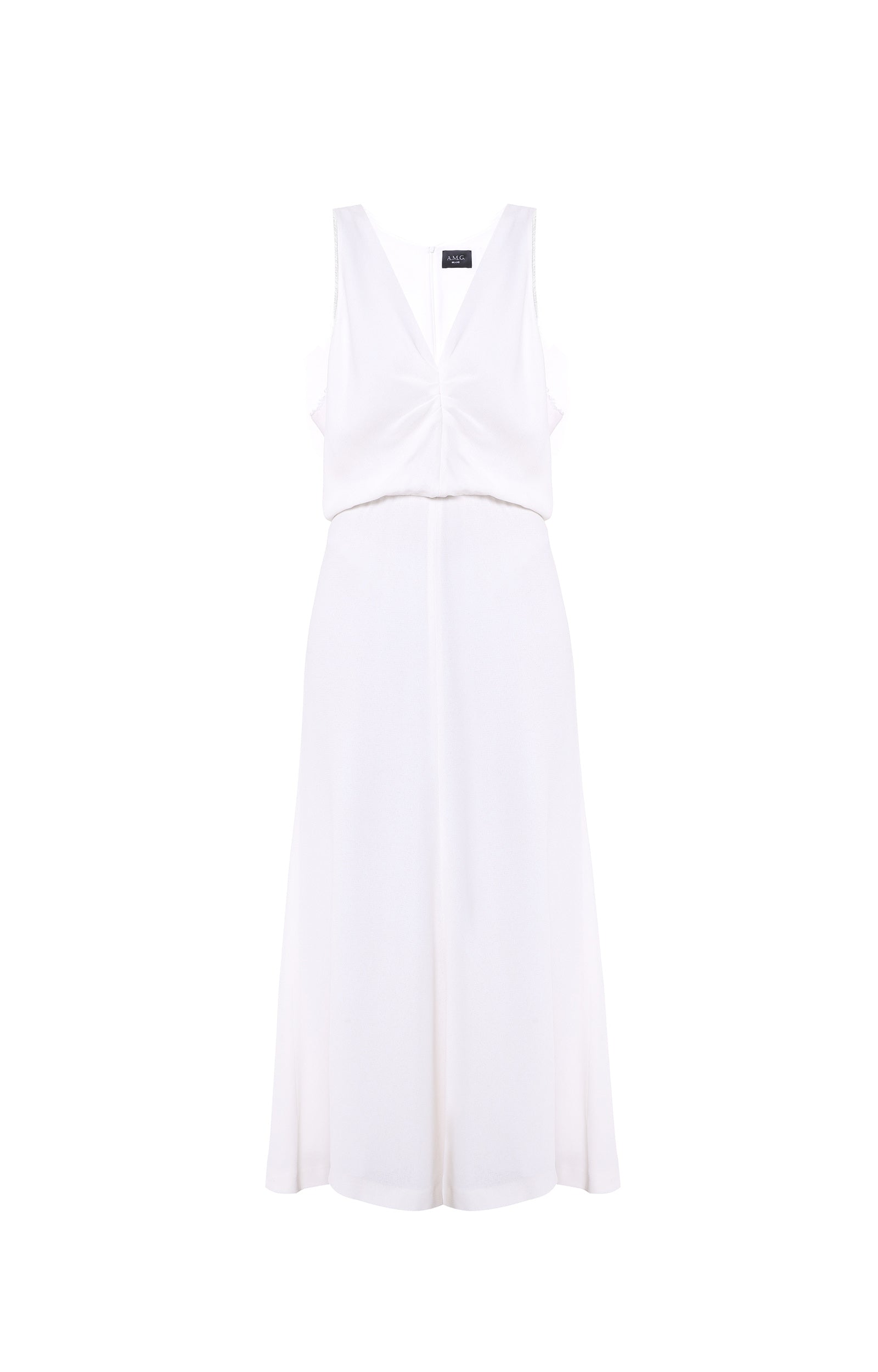 White midi dress