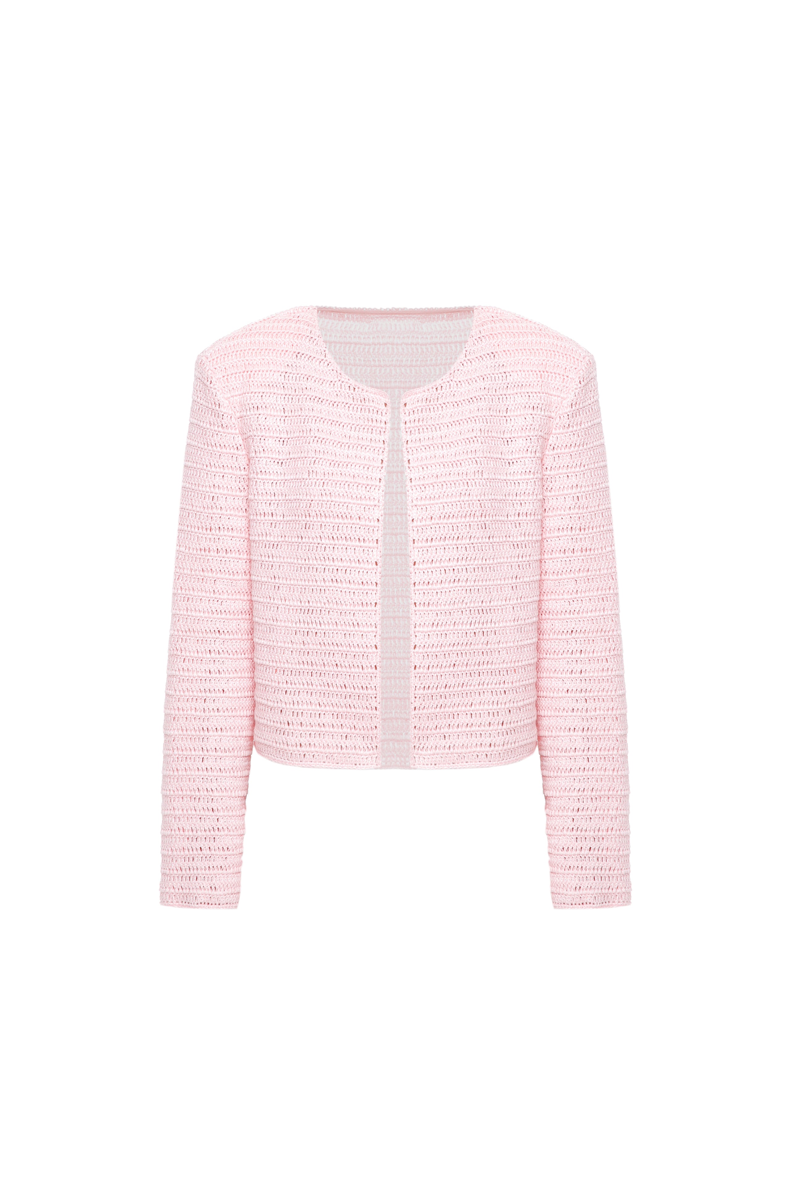 Linen knitted jacket