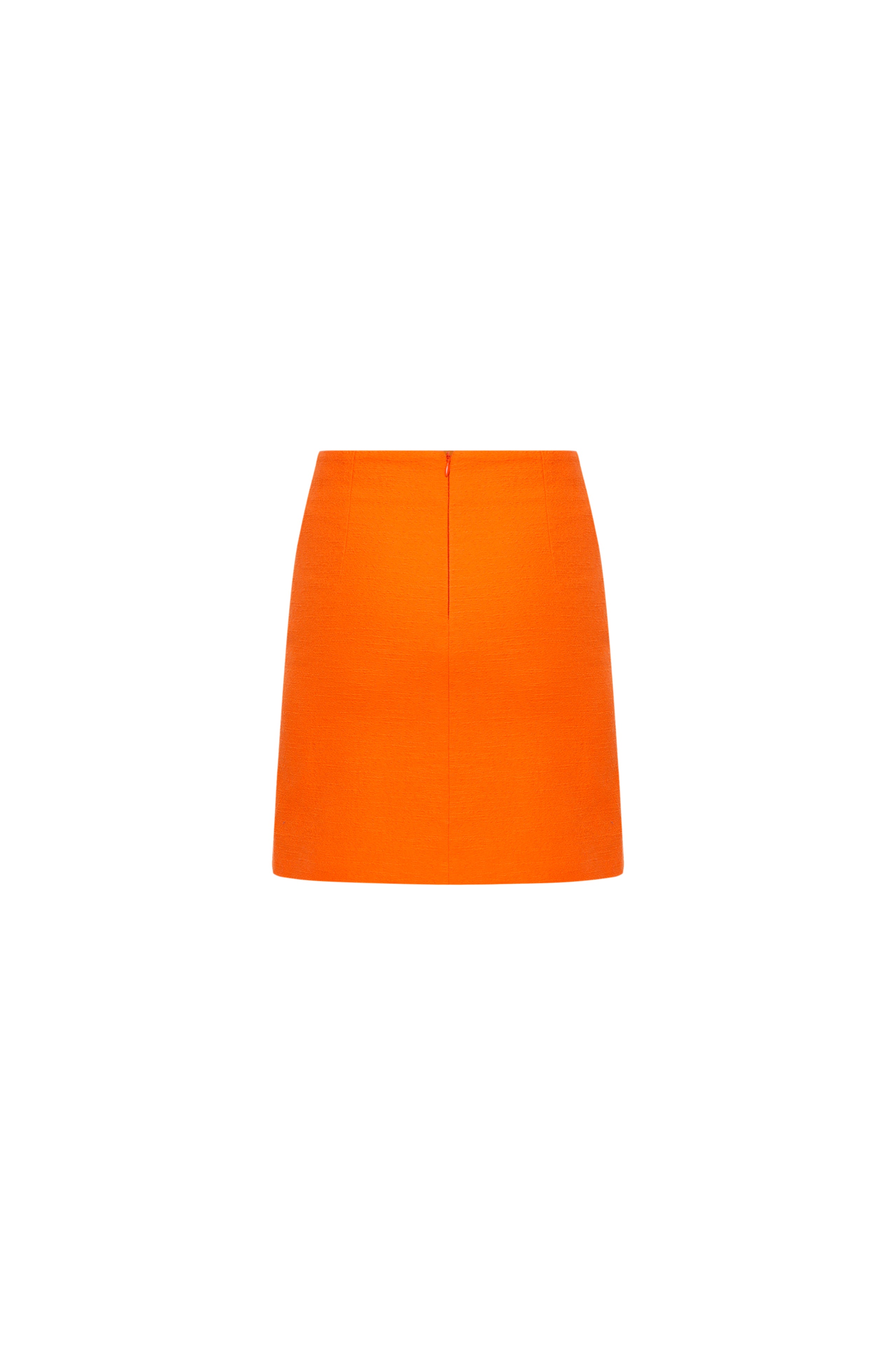 Straight cut mini skirt