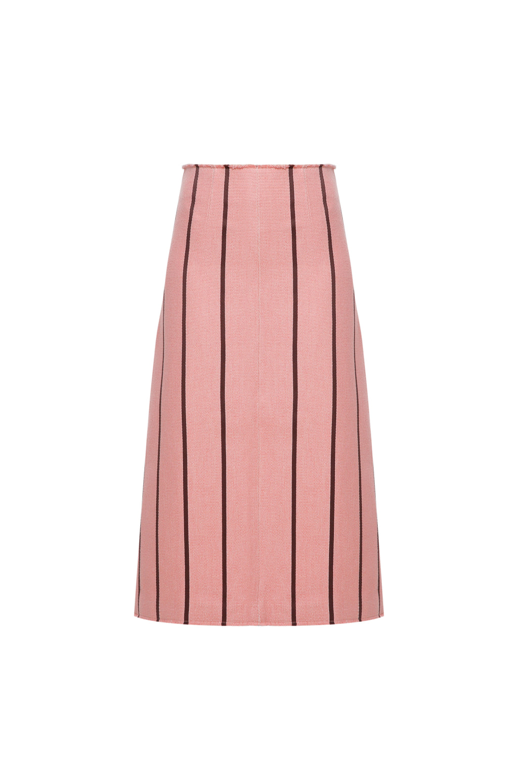 Open cut midi skirt