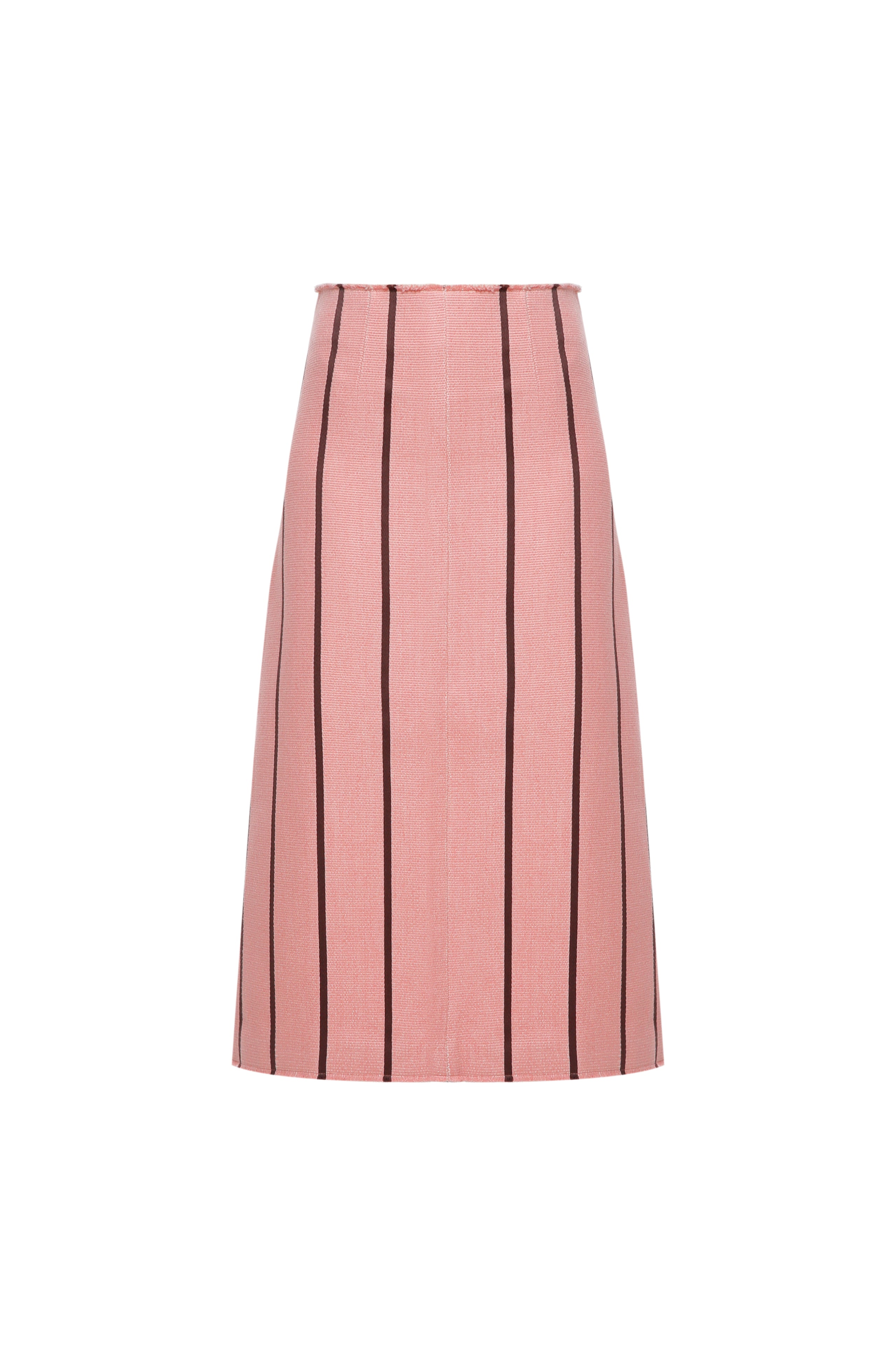 Open cut midi skirt