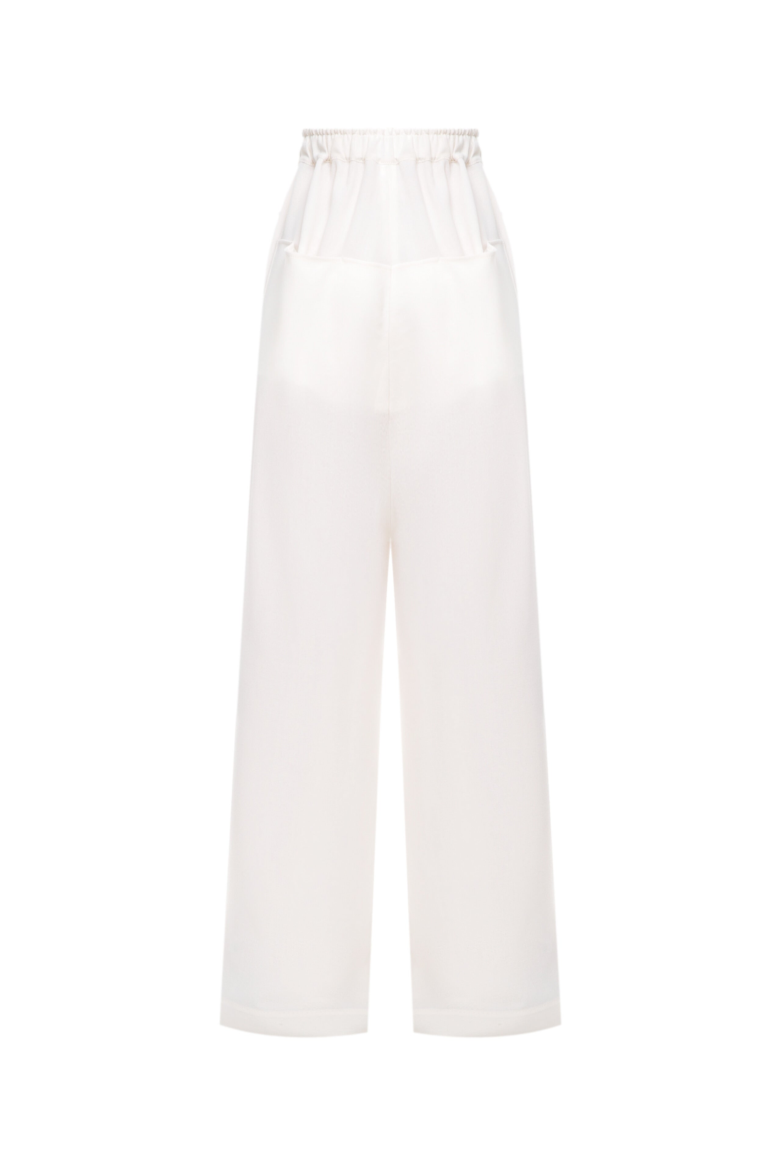 Loose fit pants with zip