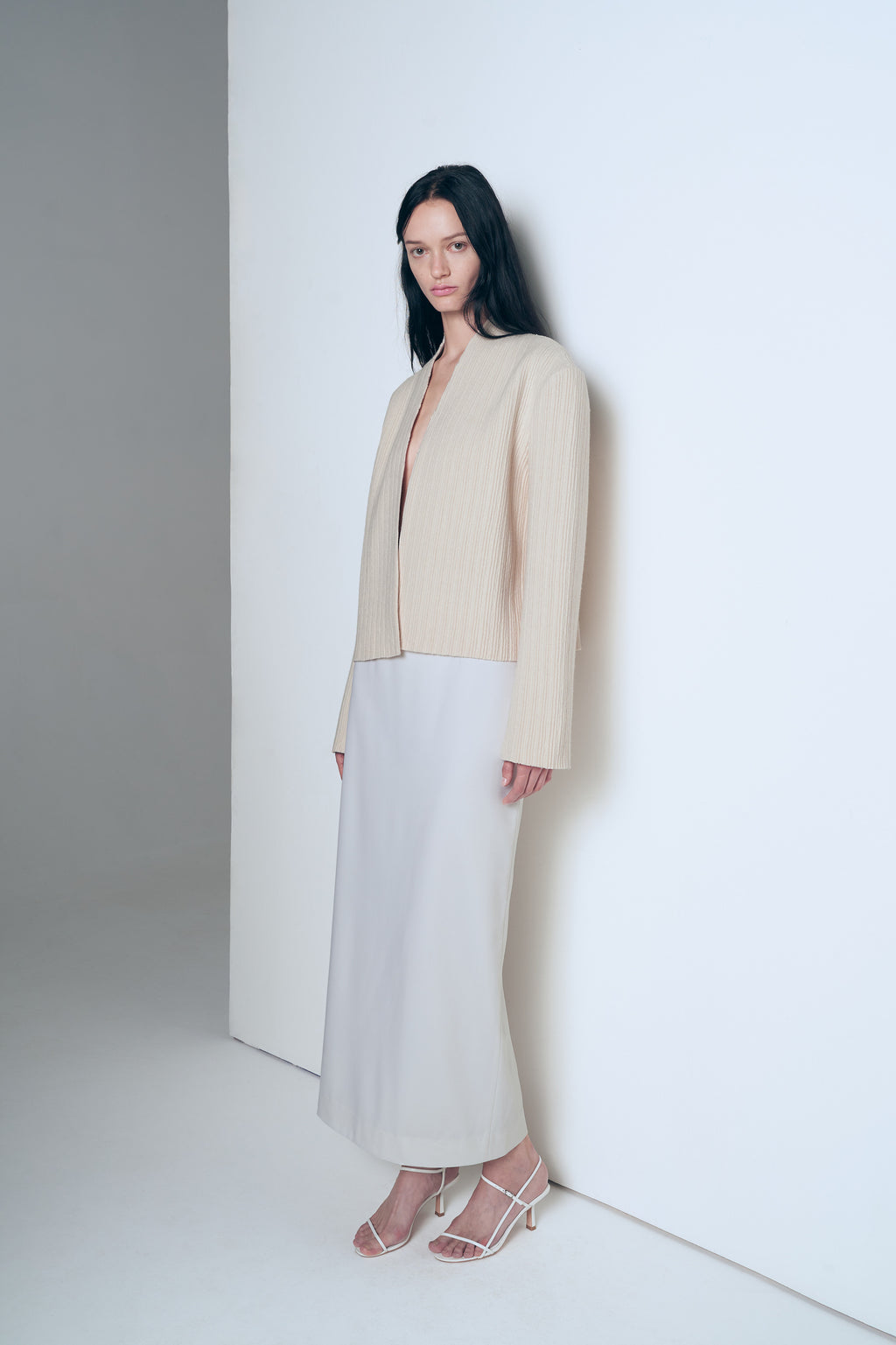 Wool embossed jacket