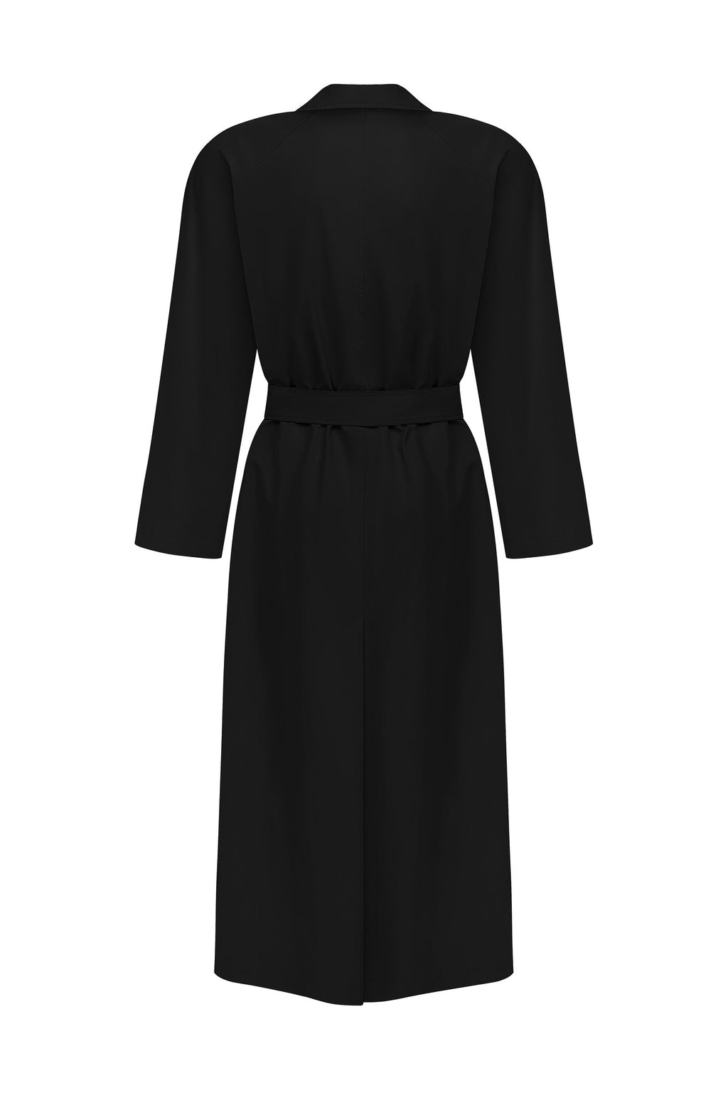 Belted trench coat