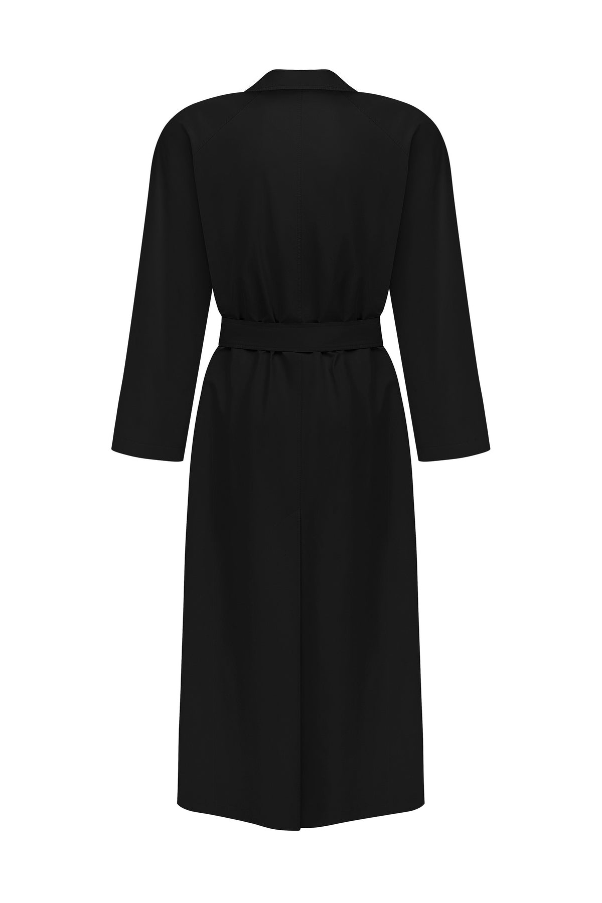 Belted trench coat