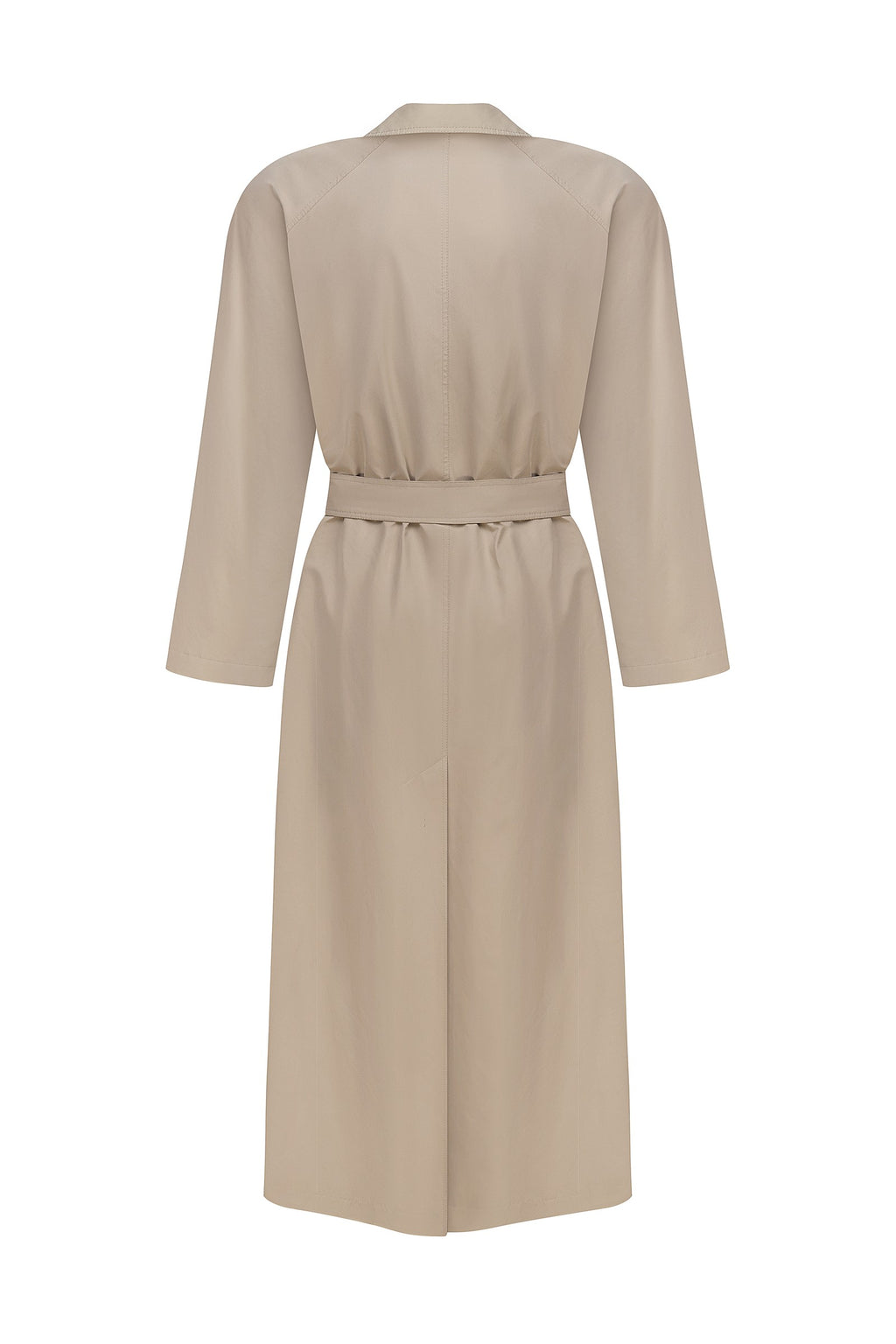 Belted trench coat