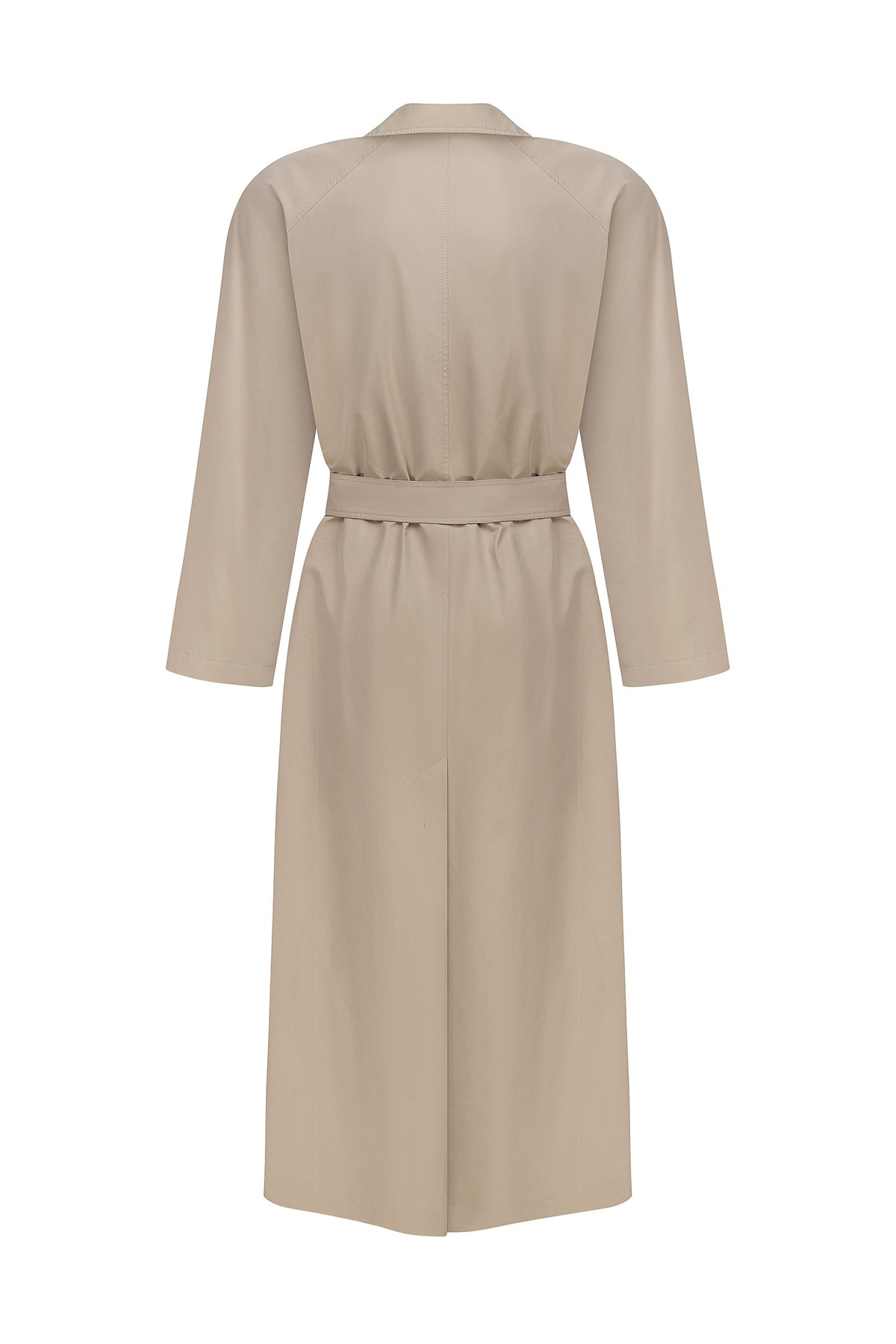 Belted trench coat
