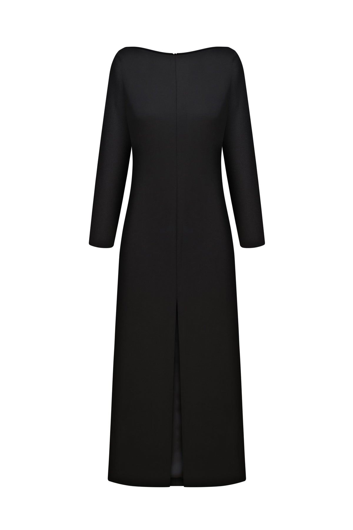 Boat-neckline dress