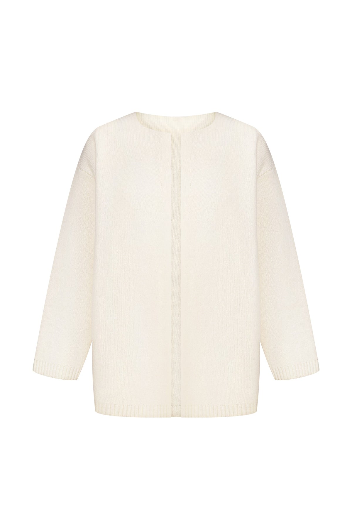 Open-front coat jacket