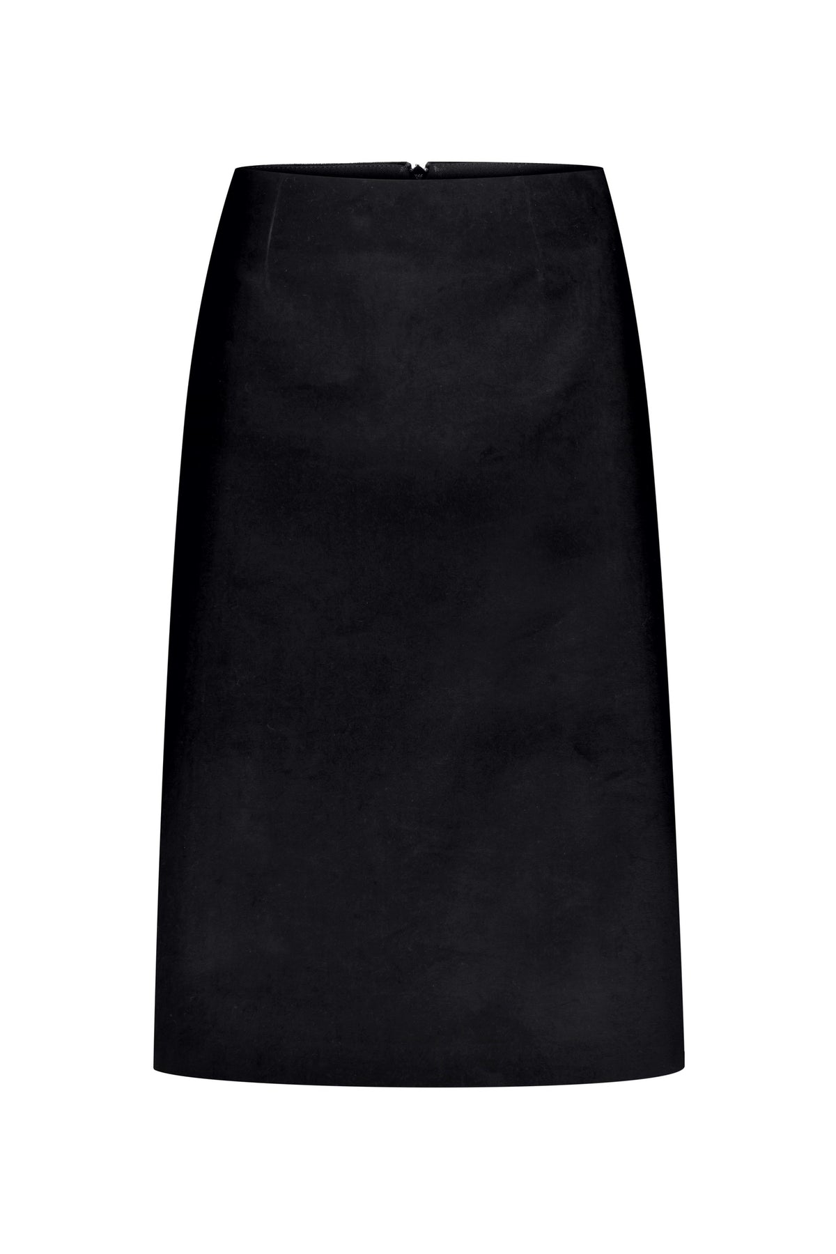 Velvet pencil skirt