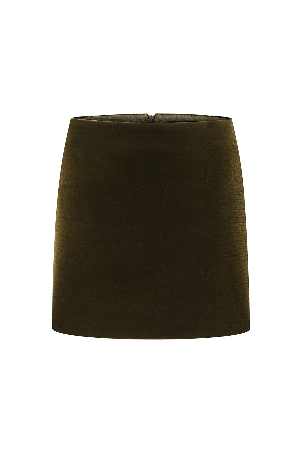 Velvet mini skirt