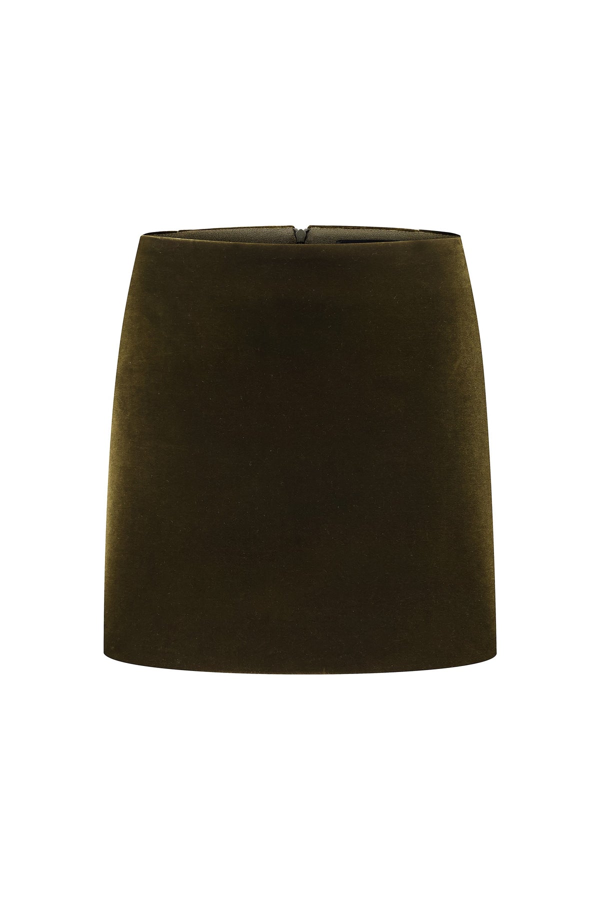 Velvet mini skirt