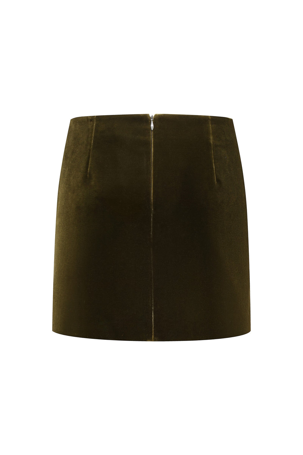 Velvet mini skirt