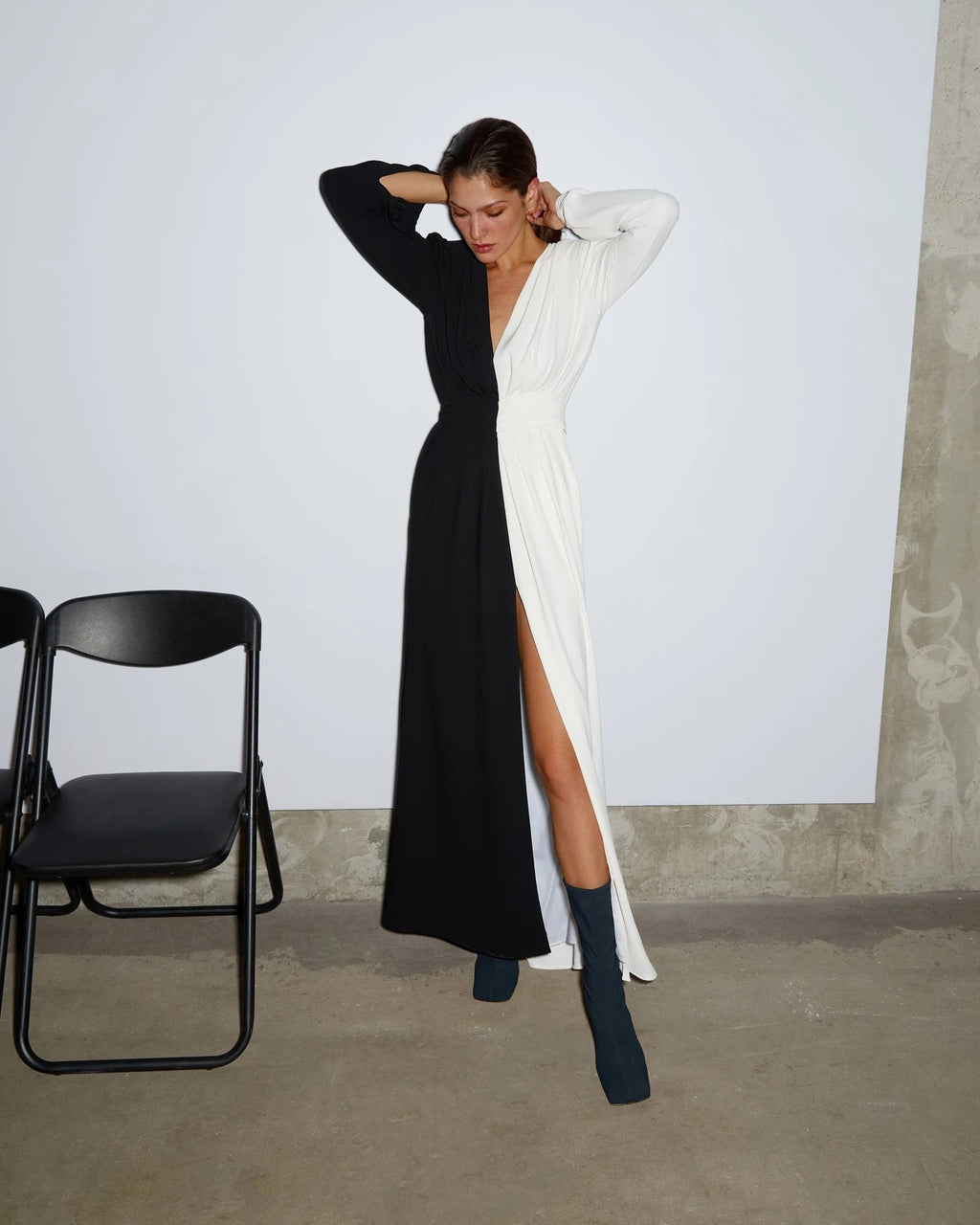 Чорно-біле плаття