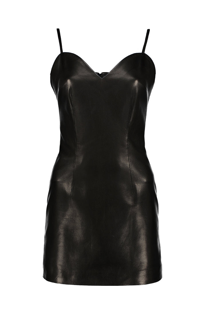 Leather dress