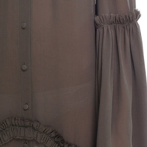 Khaki Dress-robe
